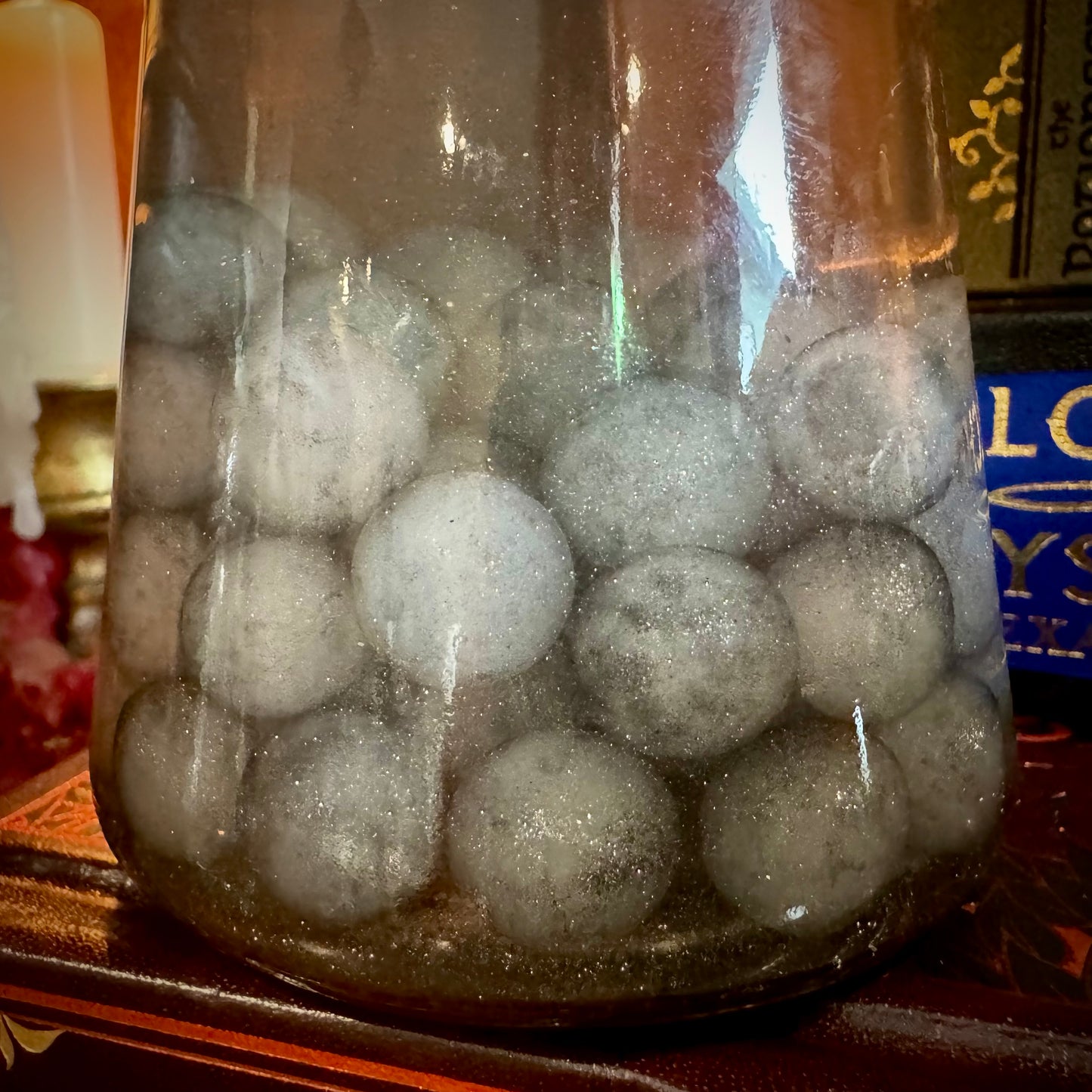 Bottled Orbs, A Ghostly Color-Changing Potion Bottle Prop