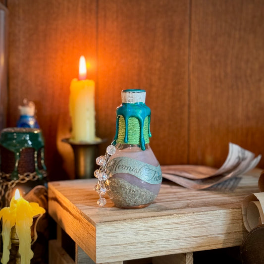 Mermish Tears, A Stormy Ocean Potion Bottle Prop