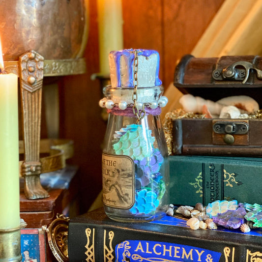 Scales of The Merfolk, A Decorative Apothecary Jar