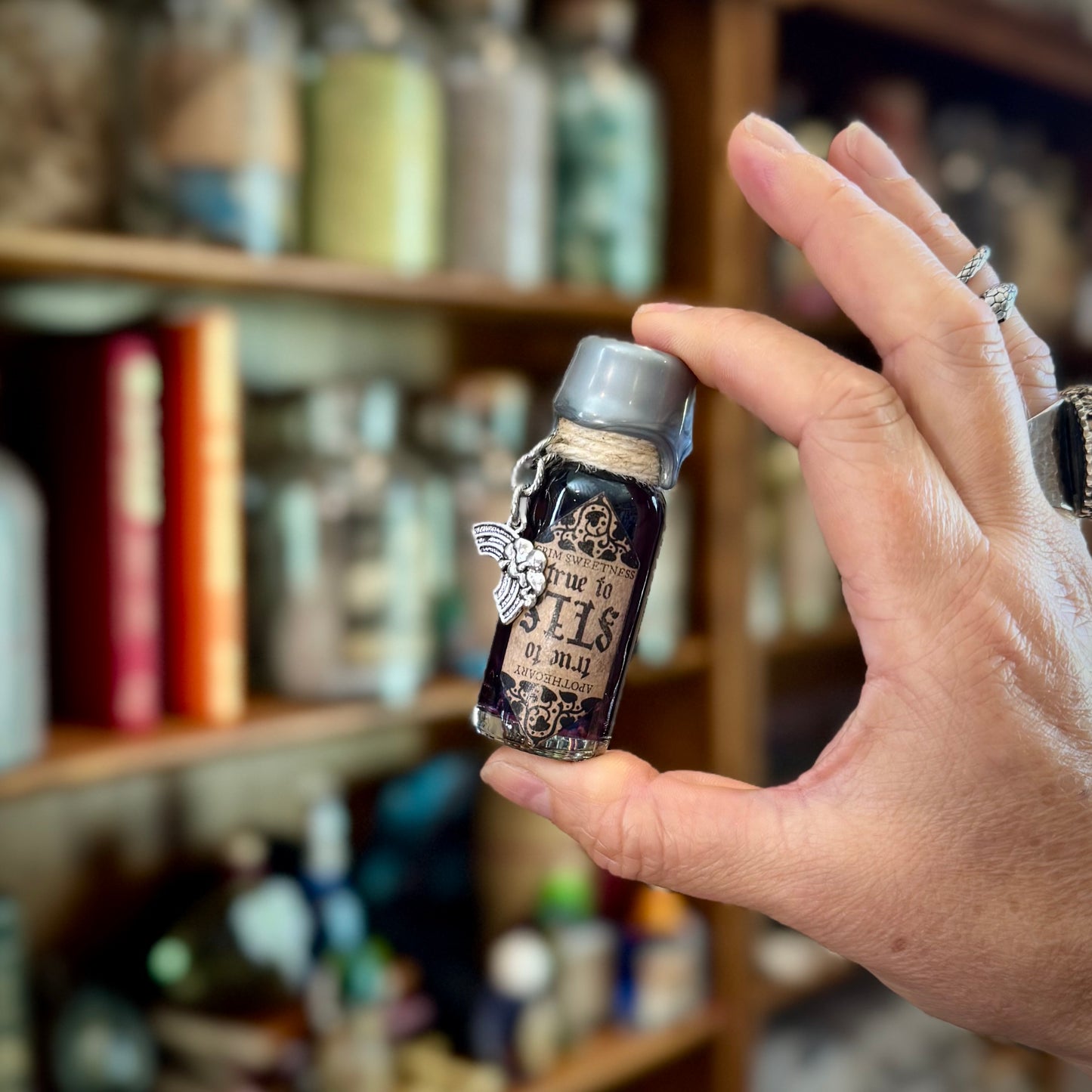 True to Self, Asexual Pride Flag Mini Potion Bottle Fidget