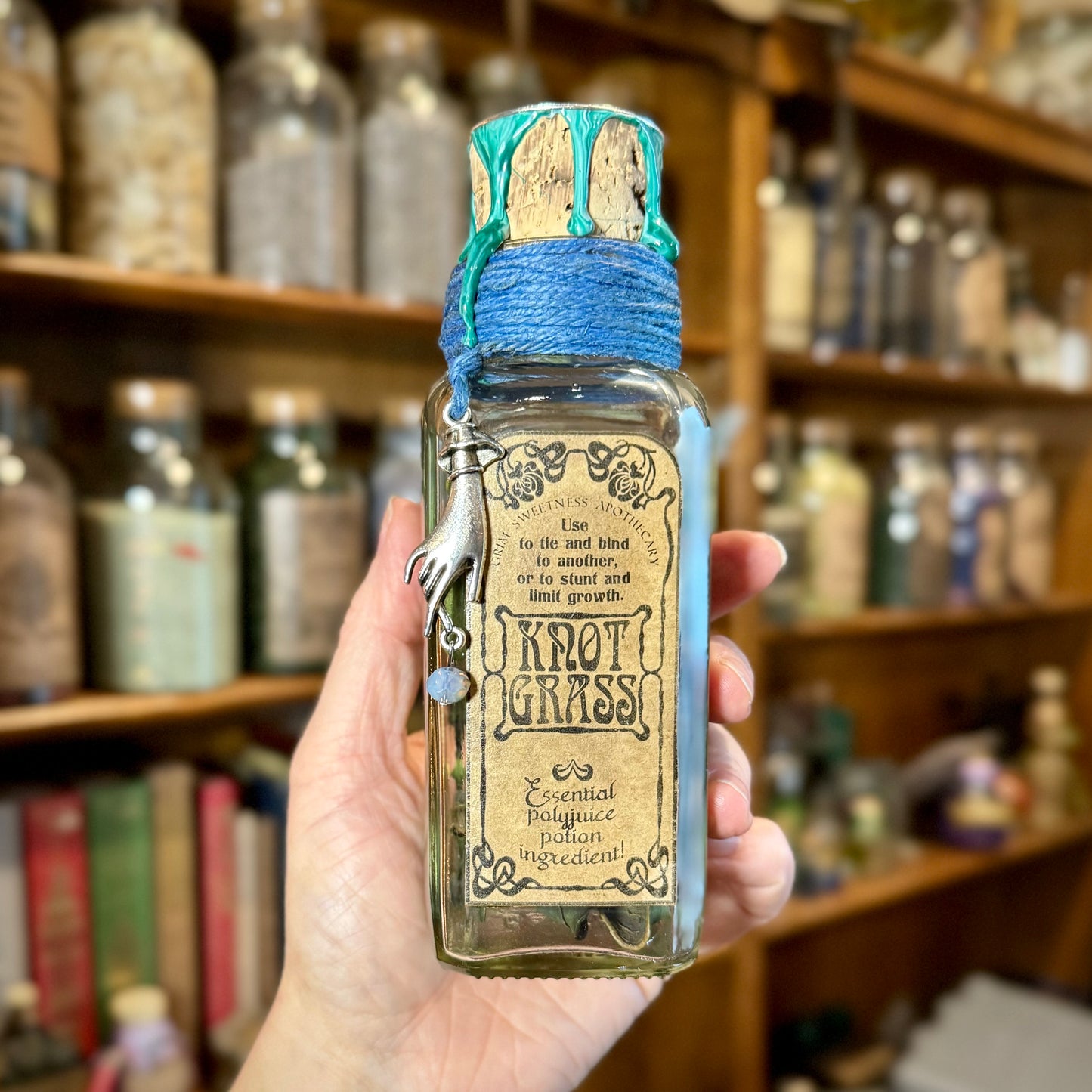 Knotgrass, A Decorative Fantasy Apothecary Jar