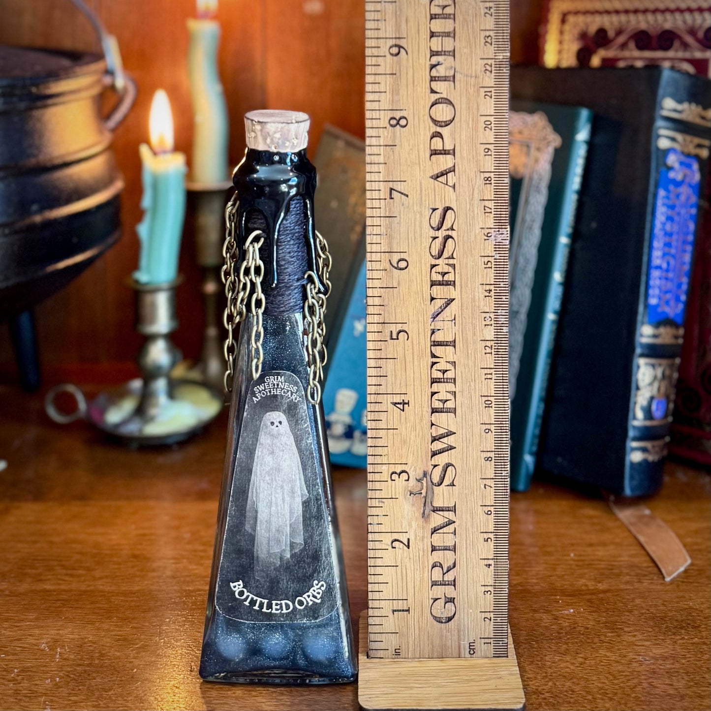 Bottled Orbs, A Ghostly Color-Changing Potion Bottle Prop