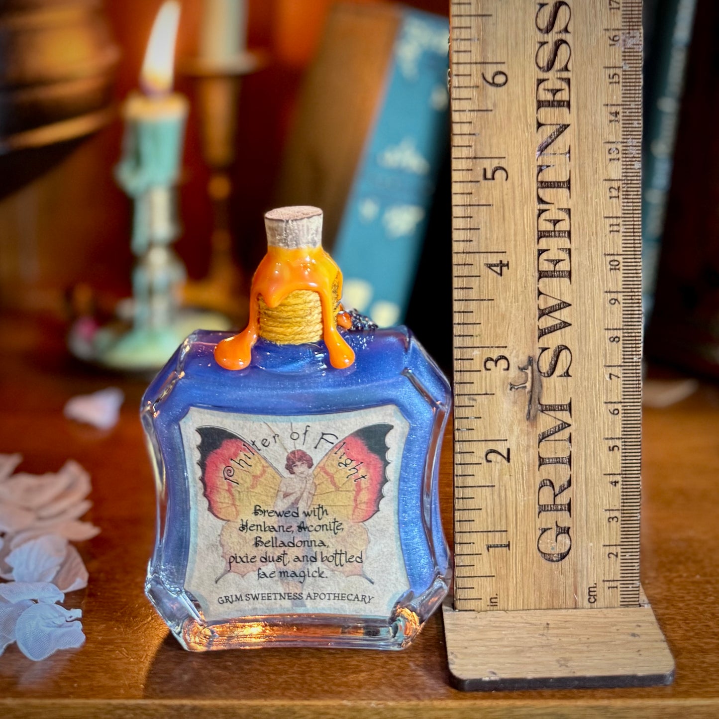 Philter of Flight, A Color Change Fairy Potion Bottle Prop