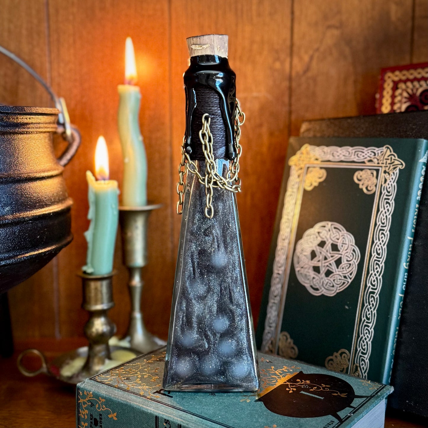 Bottled Orbs, A Ghostly Color-Changing Potion Bottle Prop
