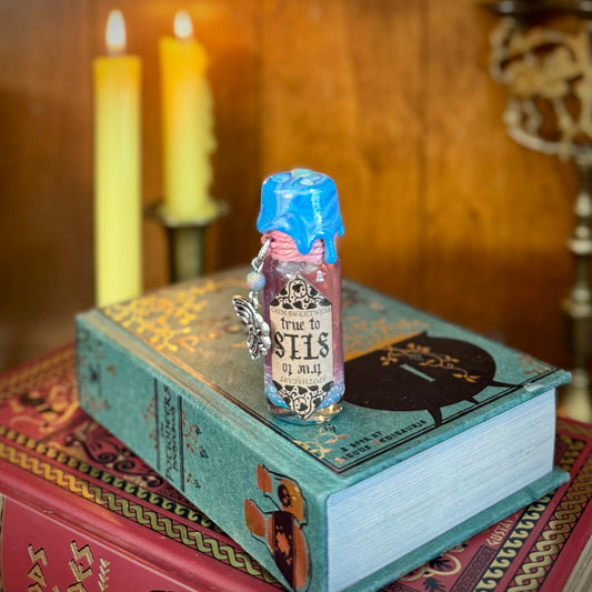 True to Self,  A Pink to Blue Color Change Mini Potion Bottle Fidget