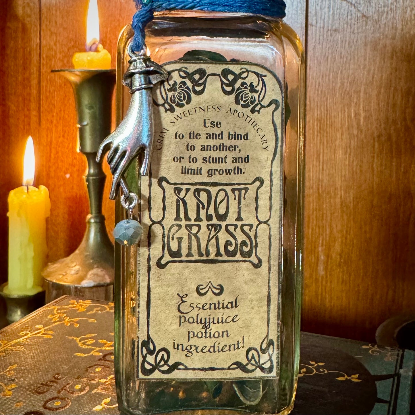 Knotgrass, A Decorative Fantasy Apothecary Jar