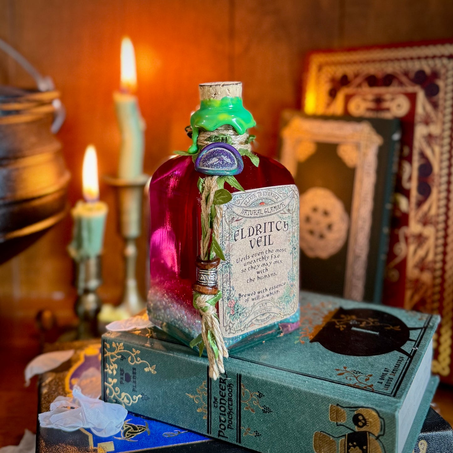 Eldritch Veil. A Fae, Color Change Potion Bottle Prop