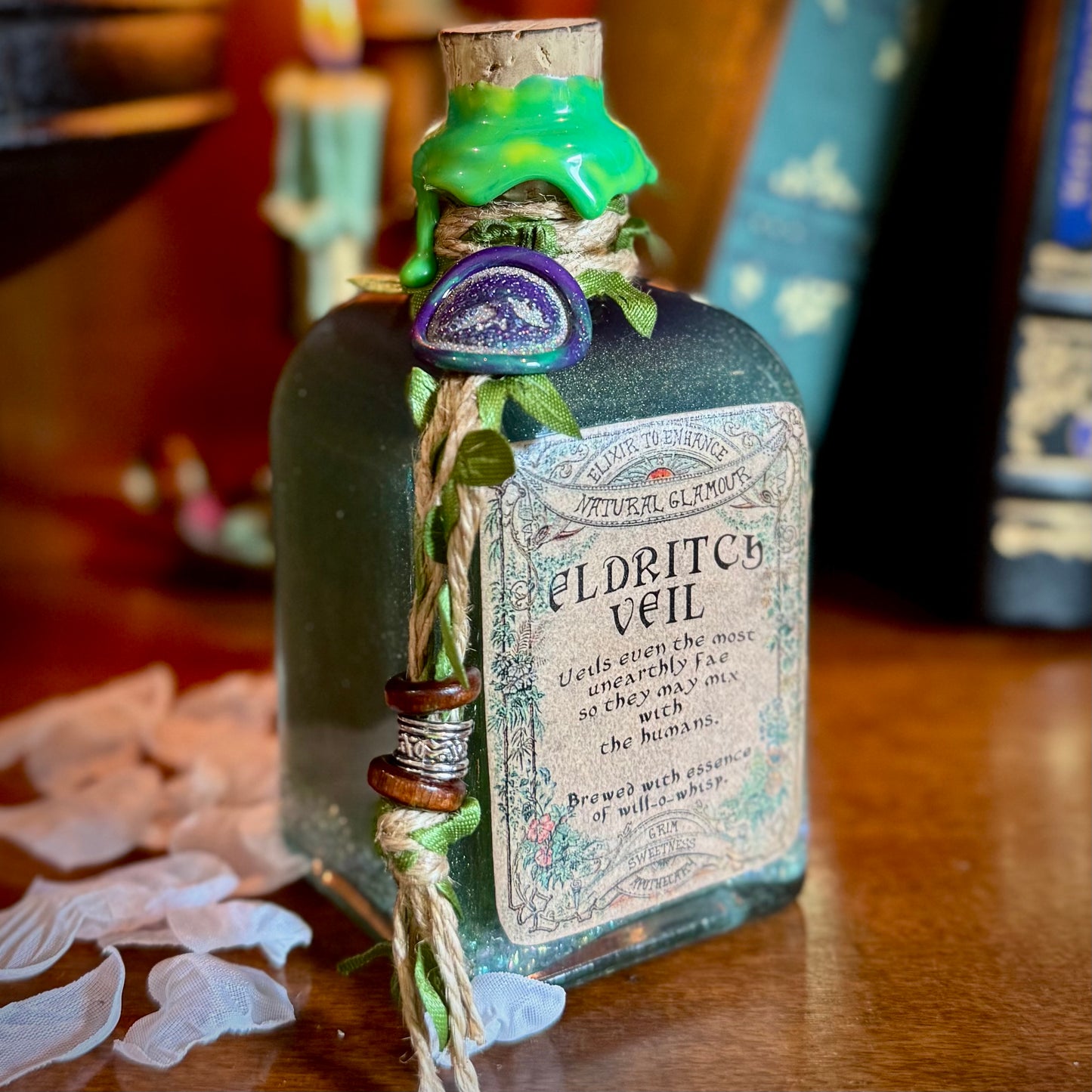Eldritch Veil. A Fae, Color Change Potion Bottle Prop
