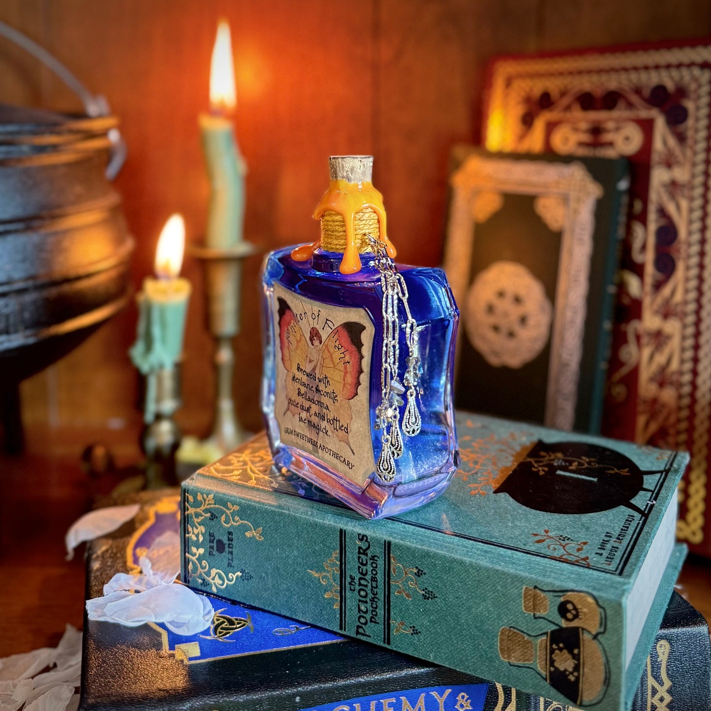 Philter of Flight, A Color Change Fairy Potion Bottle Prop