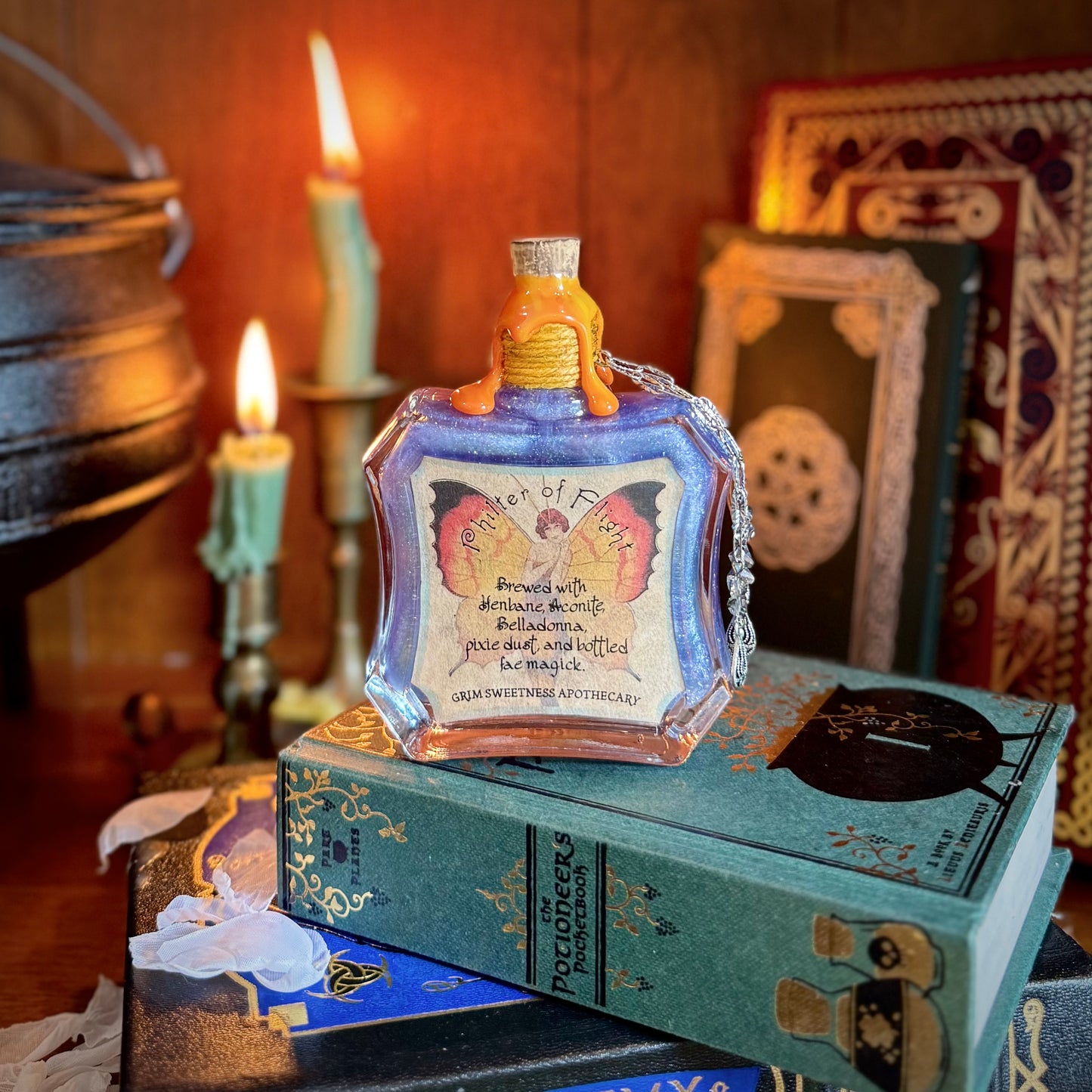 Philter of Flight, A Color Change Fairy Potion Bottle Prop