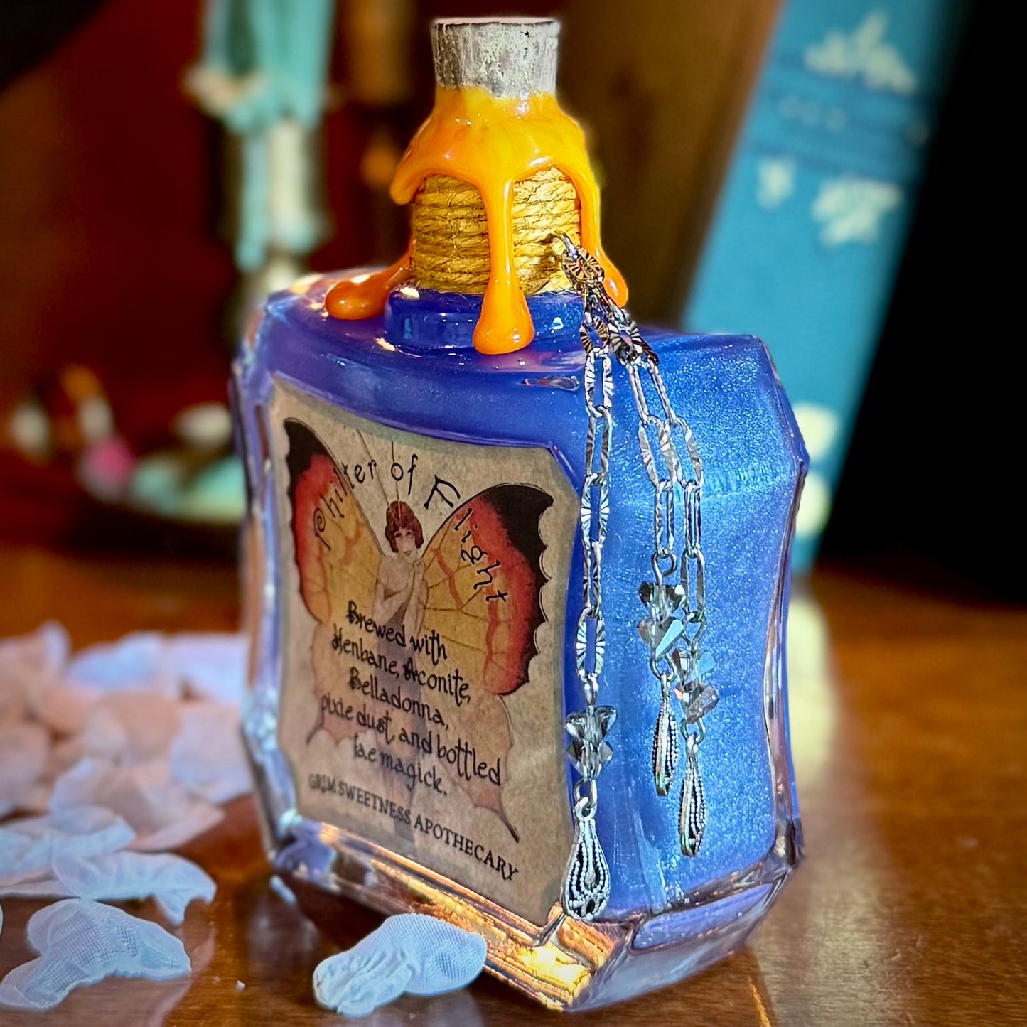 Philter of Flight, A Color Change Fairy Potion Bottle Prop