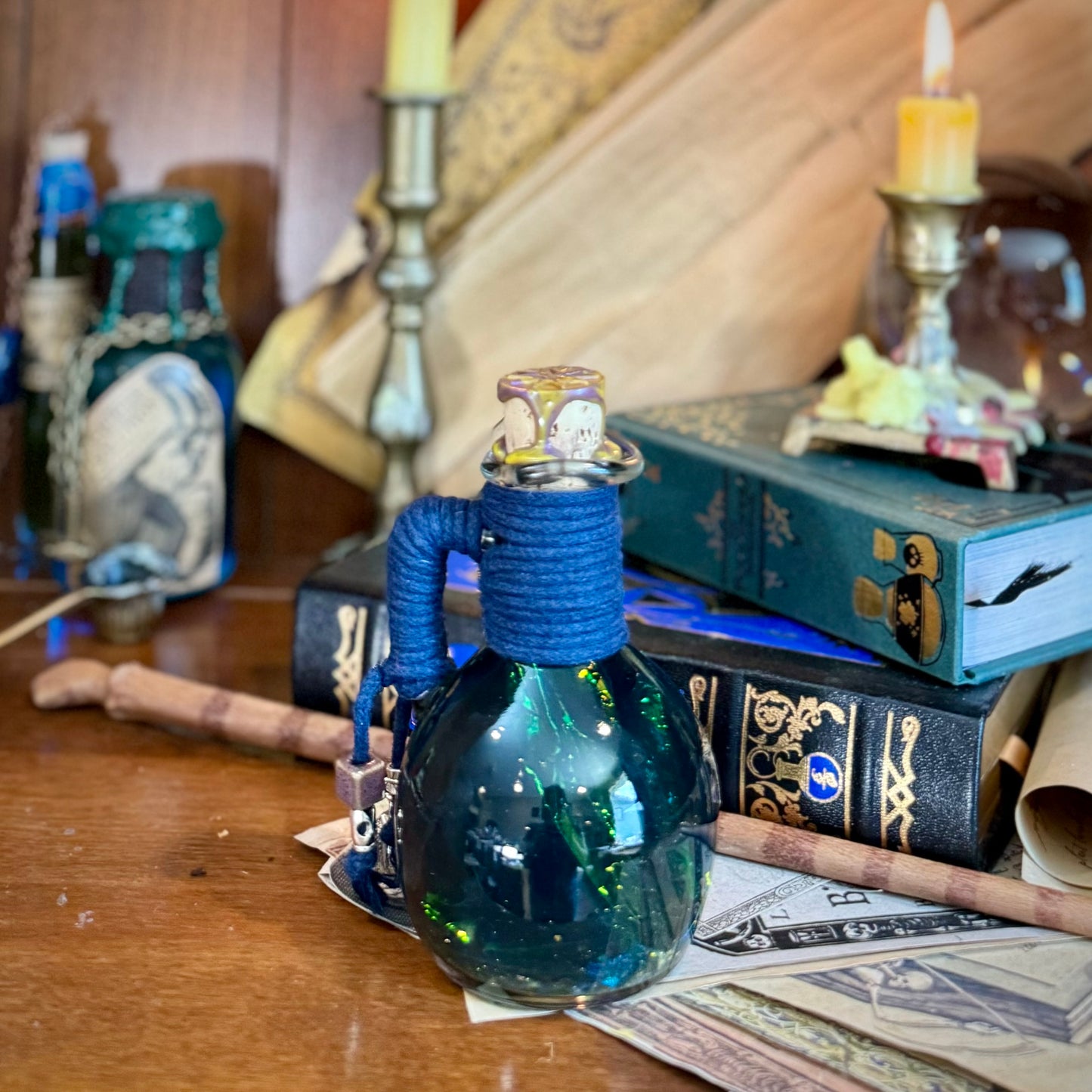 Captured Lightning, a Magical Potion Bottle Decoration