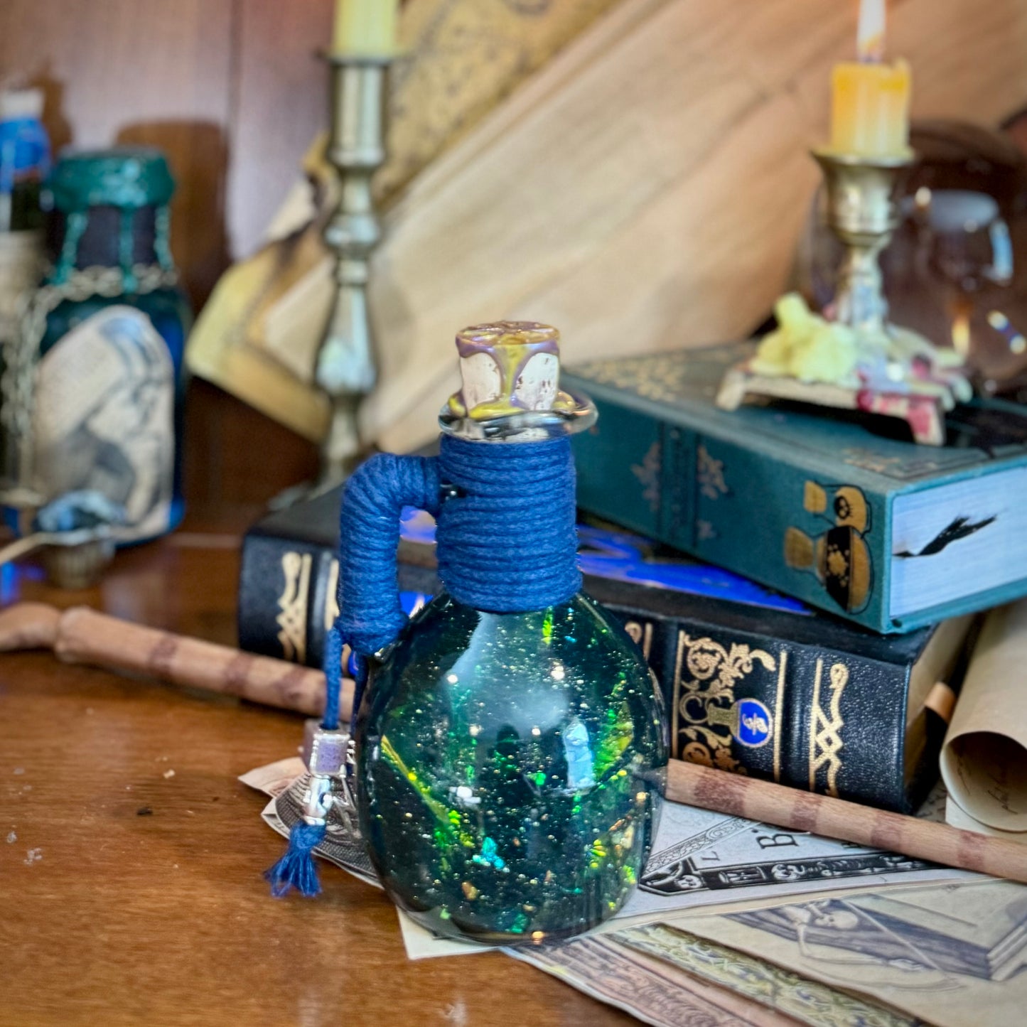 Captured Lightning, a Magical Potion Bottle Decoration