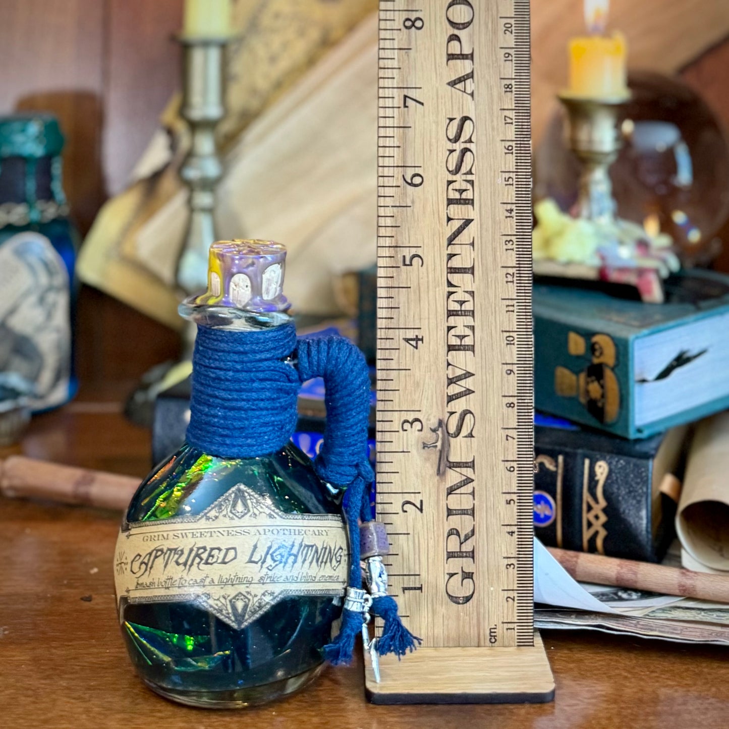 Captured Lightning, a Magical Potion Bottle Decoration