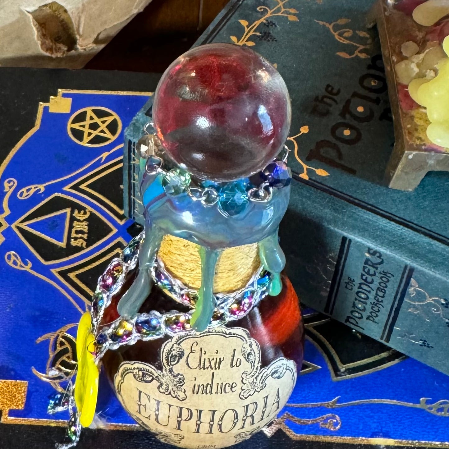 Elixir to Induce Euphoria, A Color Changing Potion Bottle Prop