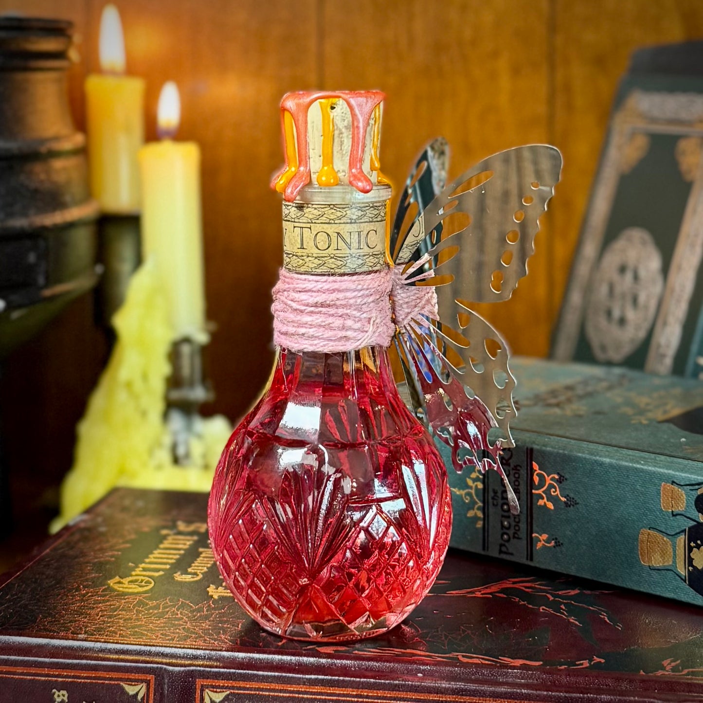 Fairy Tonic, A Swirling, Color Shifting Potion Bottle Prop