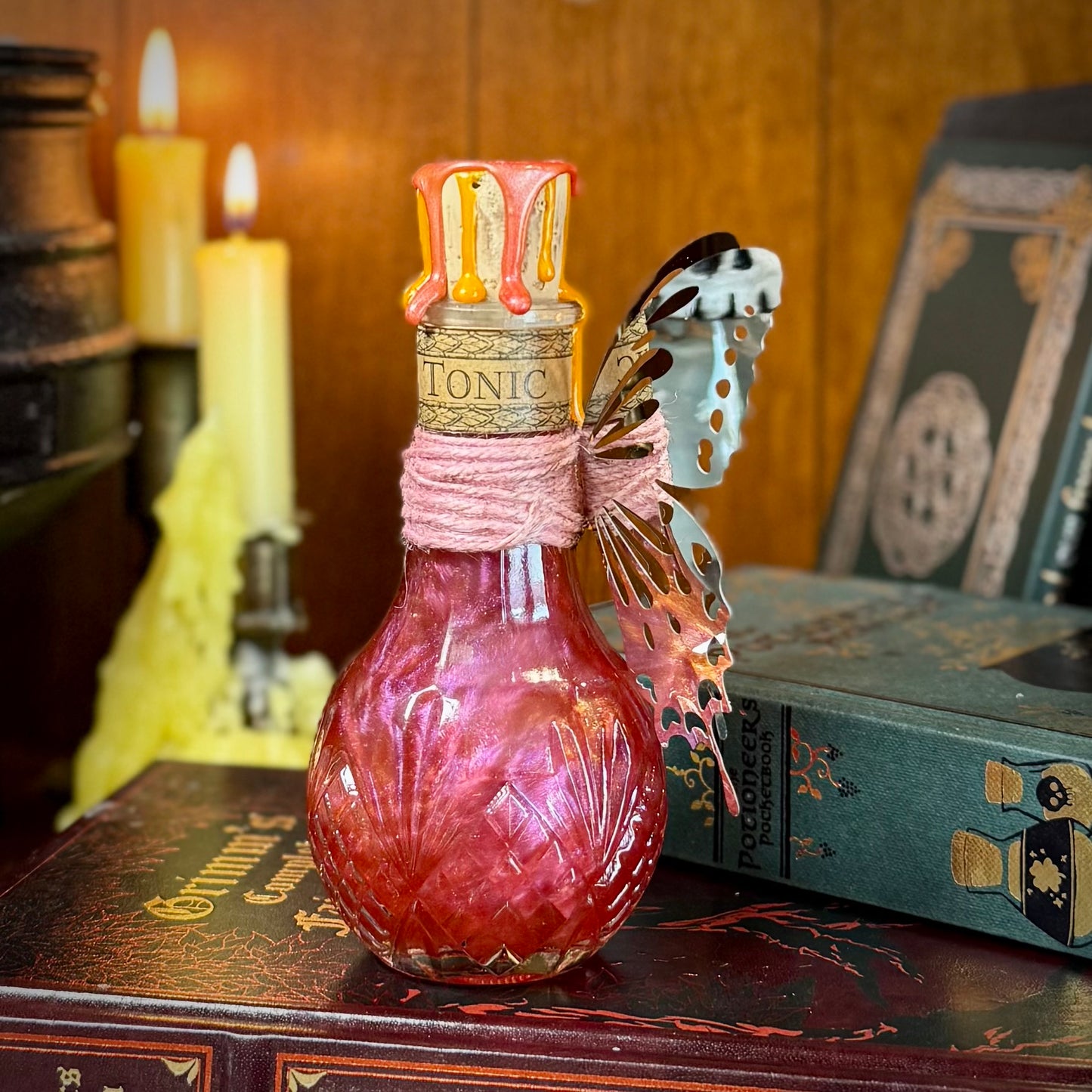 Fairy Tonic, A Swirling, Color Shifting Potion Bottle Prop