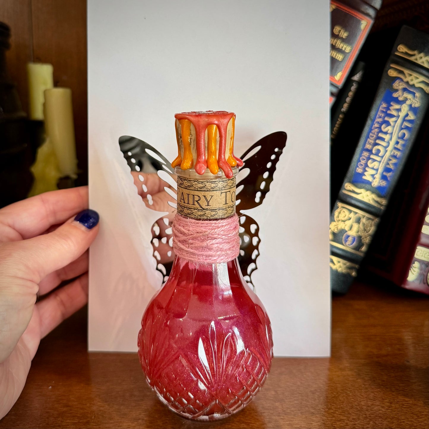 Fairy Tonic, A Swirling, Color Shifting Potion Bottle Prop