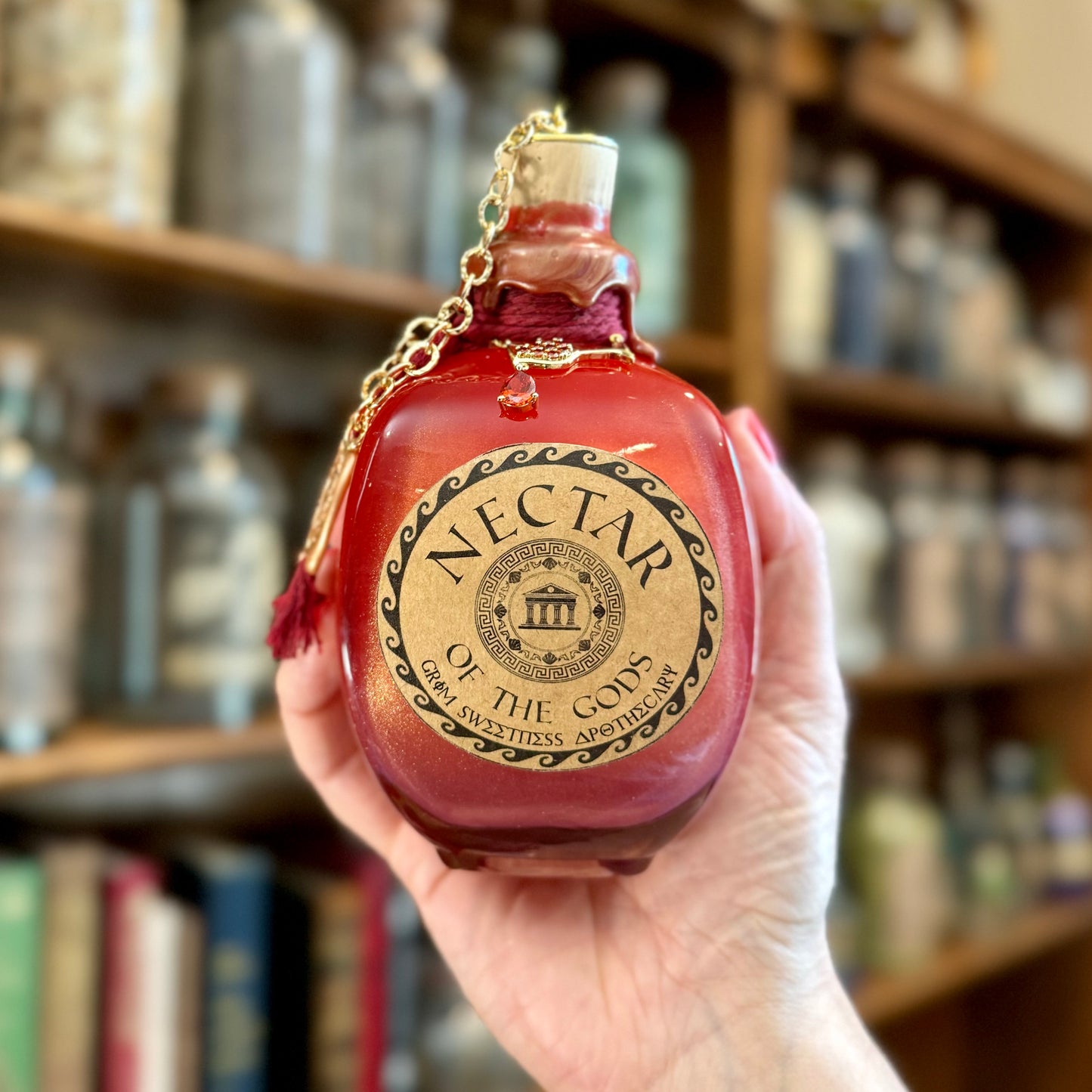 Nectar of the Gods, A Color Shifting Potion Bottle Prop