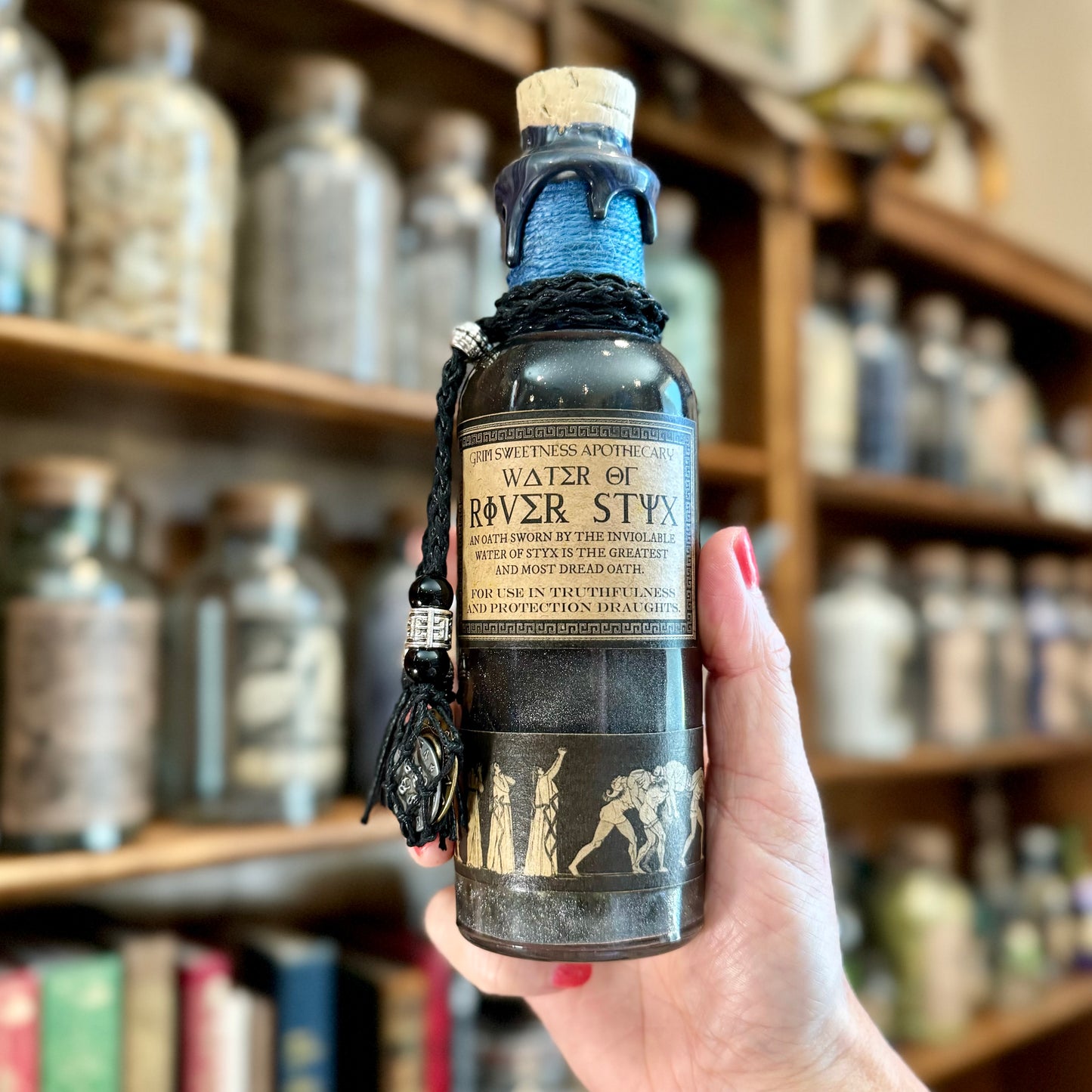 Water of the River Styx, A Decorative, Color Changing Potion Bottle