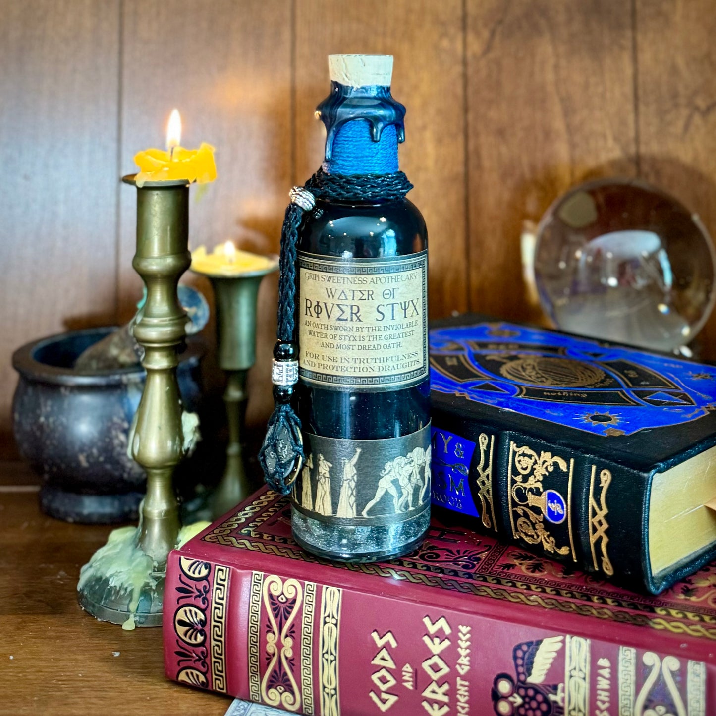 Water of the River Styx, A Decorative, Color Changing Potion Bottle