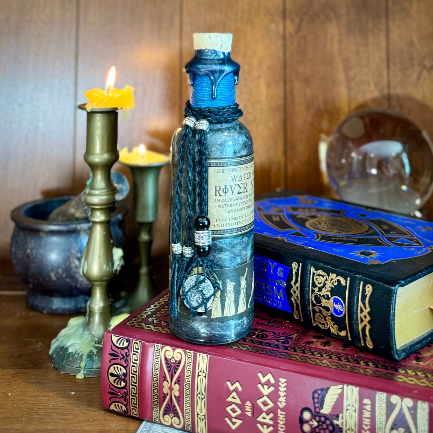 Water of the River Styx, A Decorative, Color Changing Potion Bottle