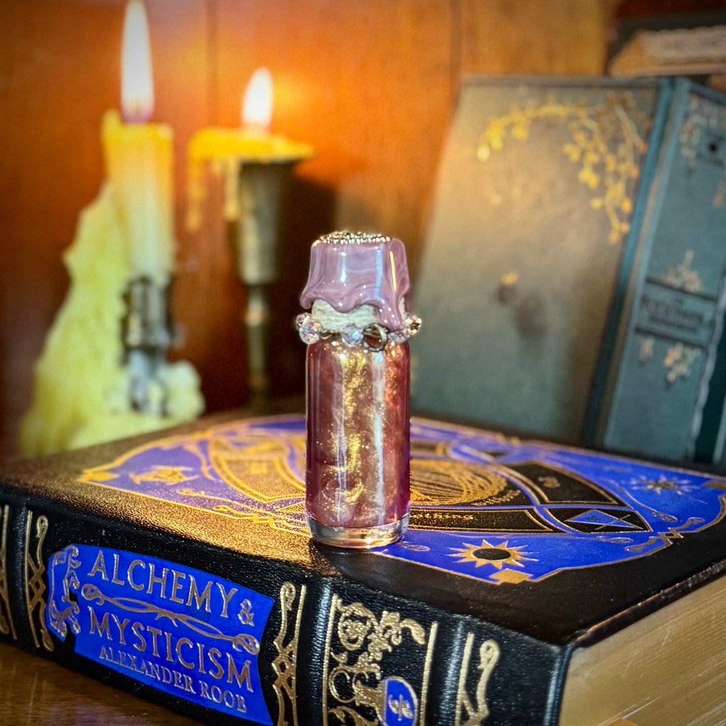 Self Love, A Rose Quartz Infused Mini Potion Bottle Fidget