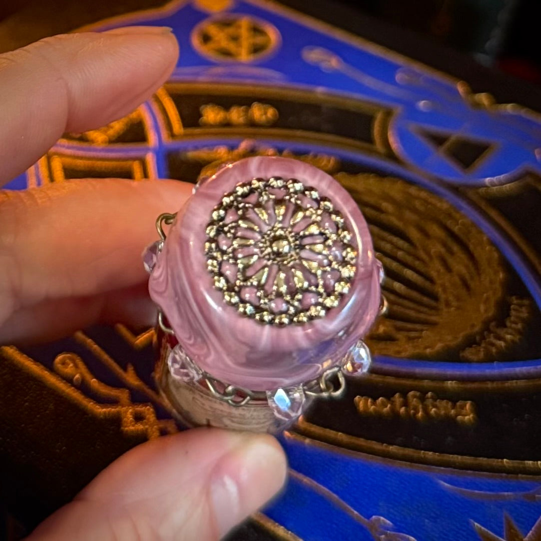 Self Love, A Rose Quartz Infused Mini Potion Bottle Fidget