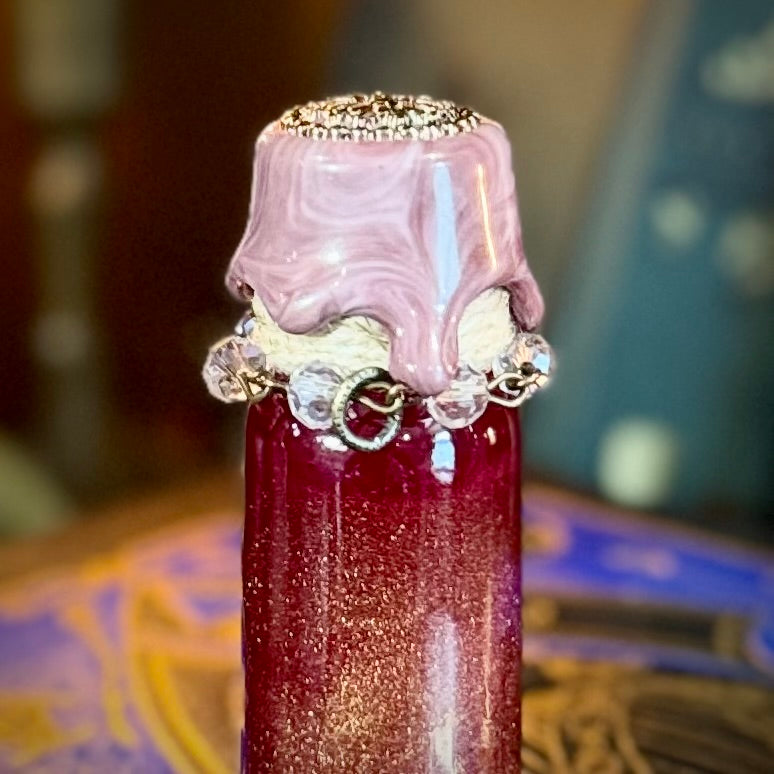 Self Love, A Rose Quartz Infused Mini Potion Bottle Fidget