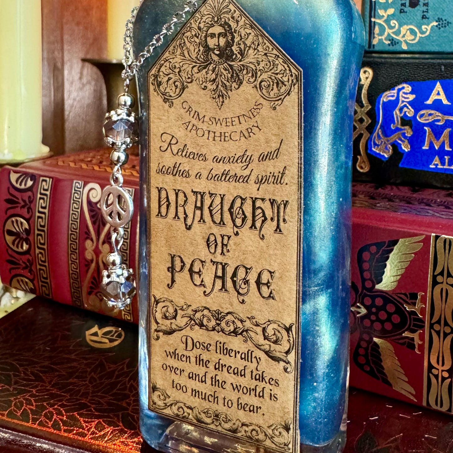 Draught of Peace, A Color Changing Potion Bottle Prop