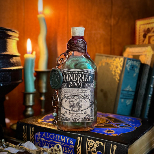 Stewed Mandrake Root, A Color Changing Potion Bottle Prop
