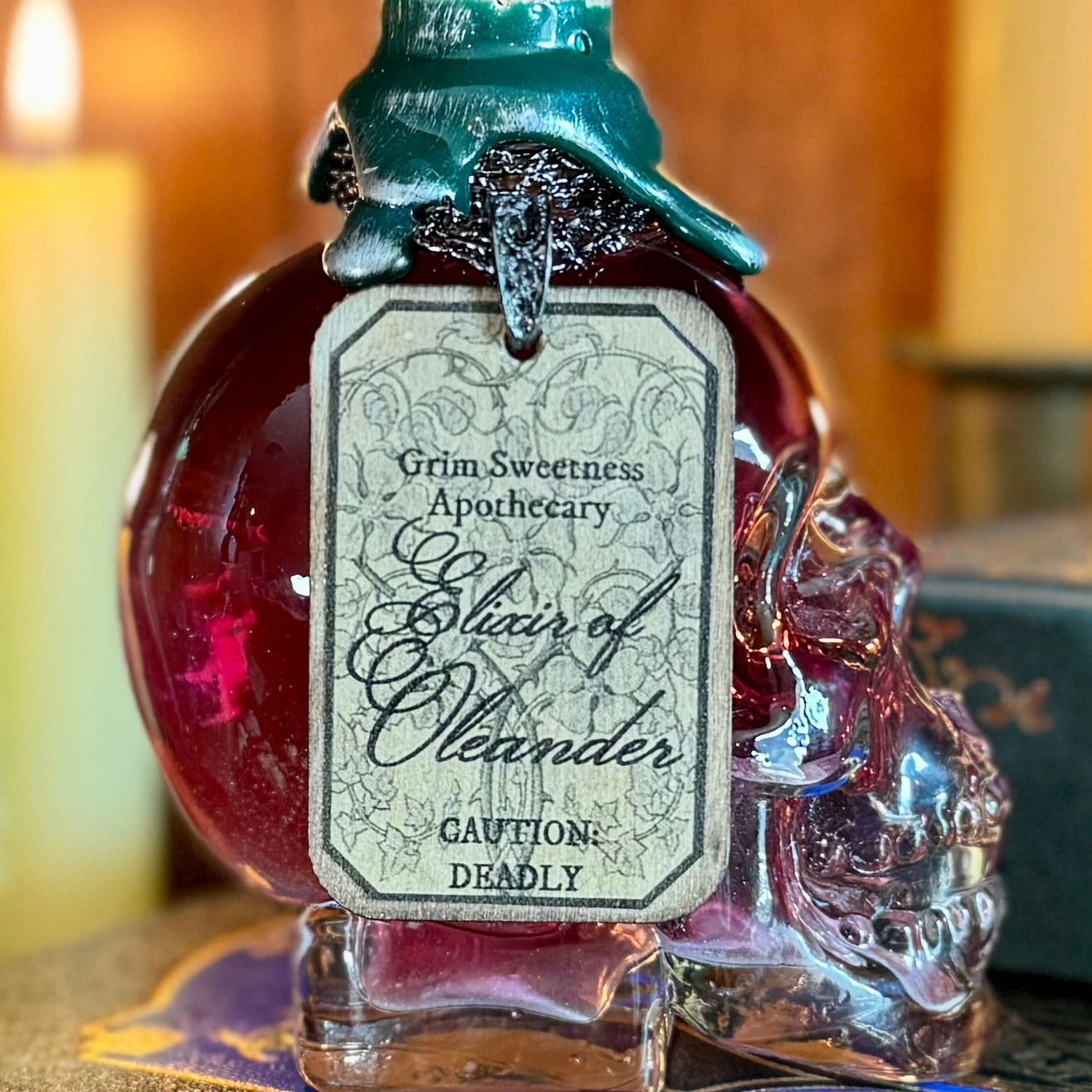 Elixir of Oleander, A Color Changing Potion Bottle Prop