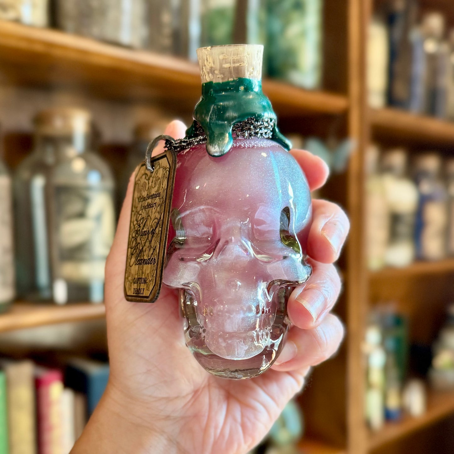 Elixir of Oleander, A Color Changing Potion Bottle Prop