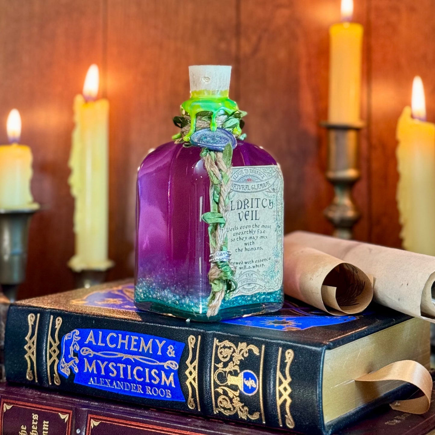 Eldritch Veil. A Fae, Color Change Potion Bottle Prop