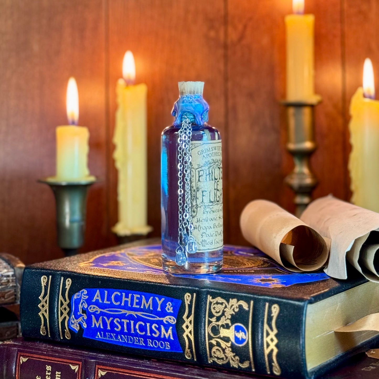 Philter of Flight, A Color Change Fairy Potion Bottle Prop