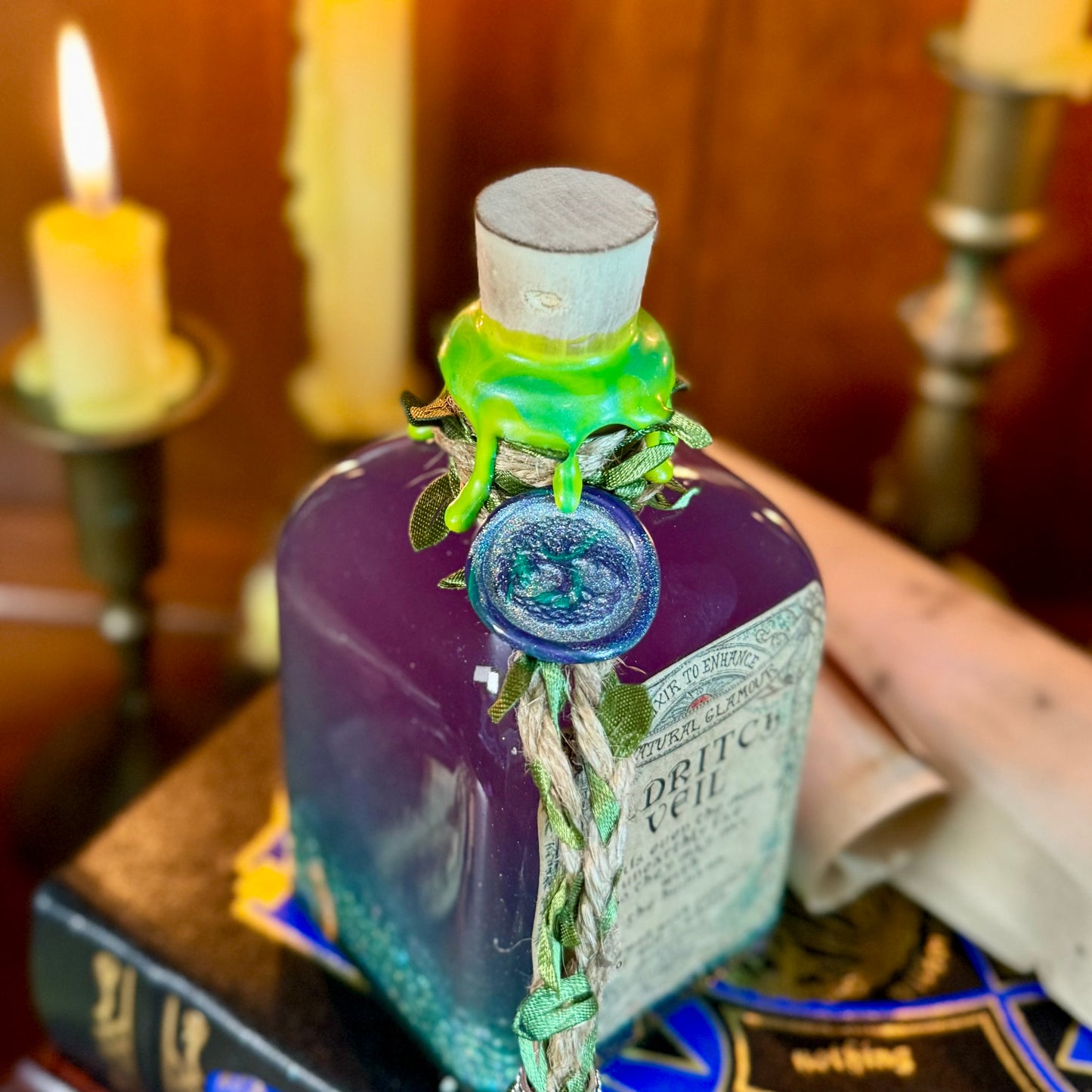 Eldritch Veil. A Fae, Color Change Potion Bottle Prop