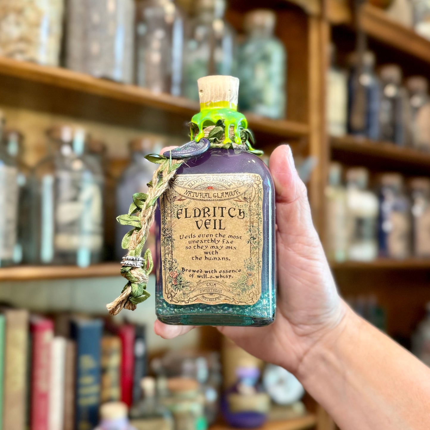 Eldritch Veil. A Fae, Color Change Potion Bottle Prop