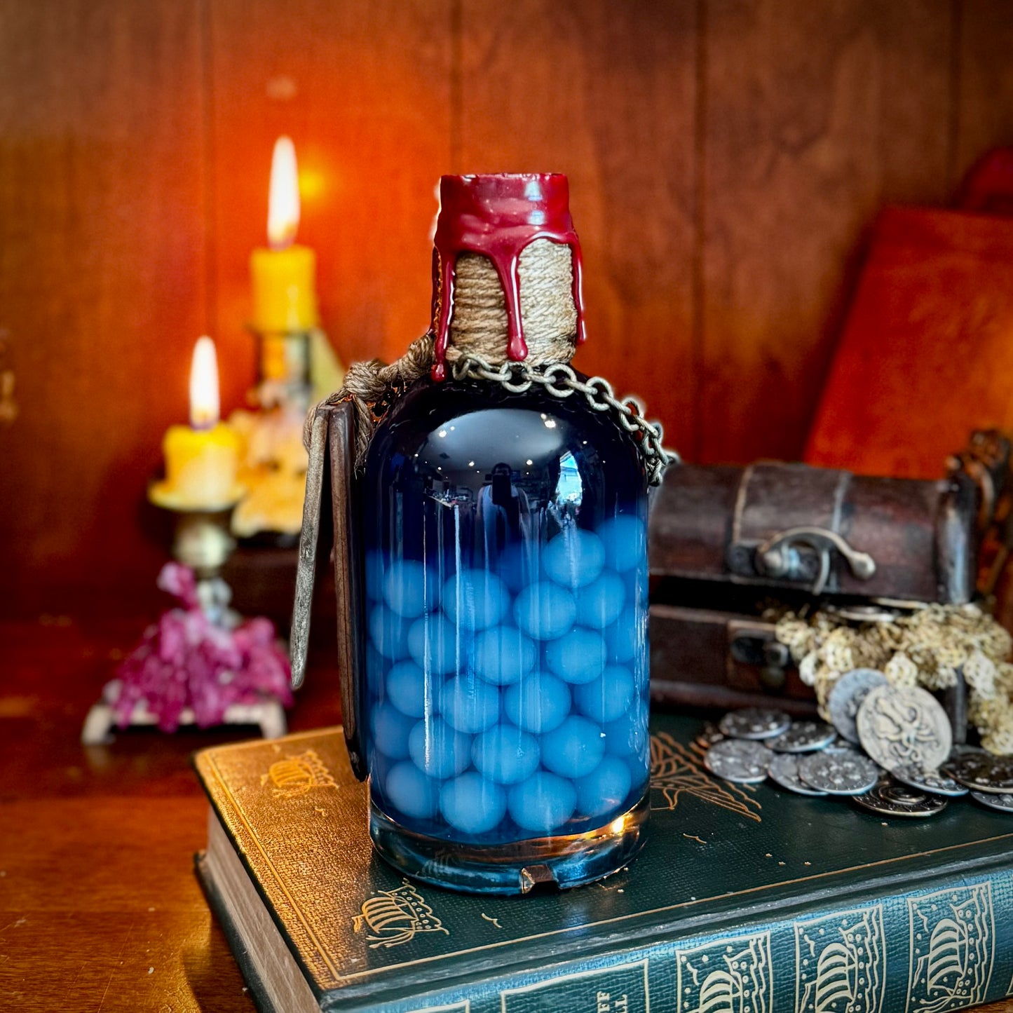 Kraken Eggs, A Decorative, Color Changing Potion Bottle Prop