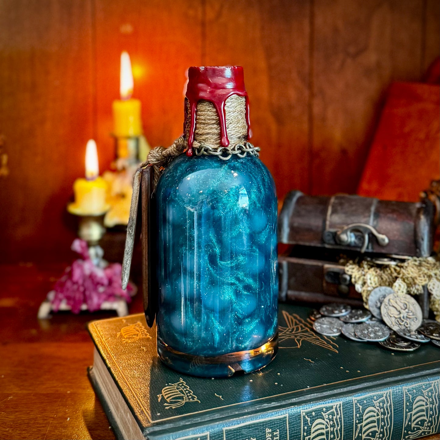 Kraken Eggs, A Decorative, Color Changing Potion Bottle Prop