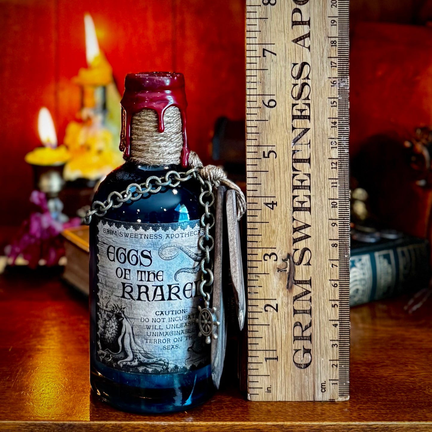 Kraken Eggs, A Decorative, Color Changing Potion Bottle Prop