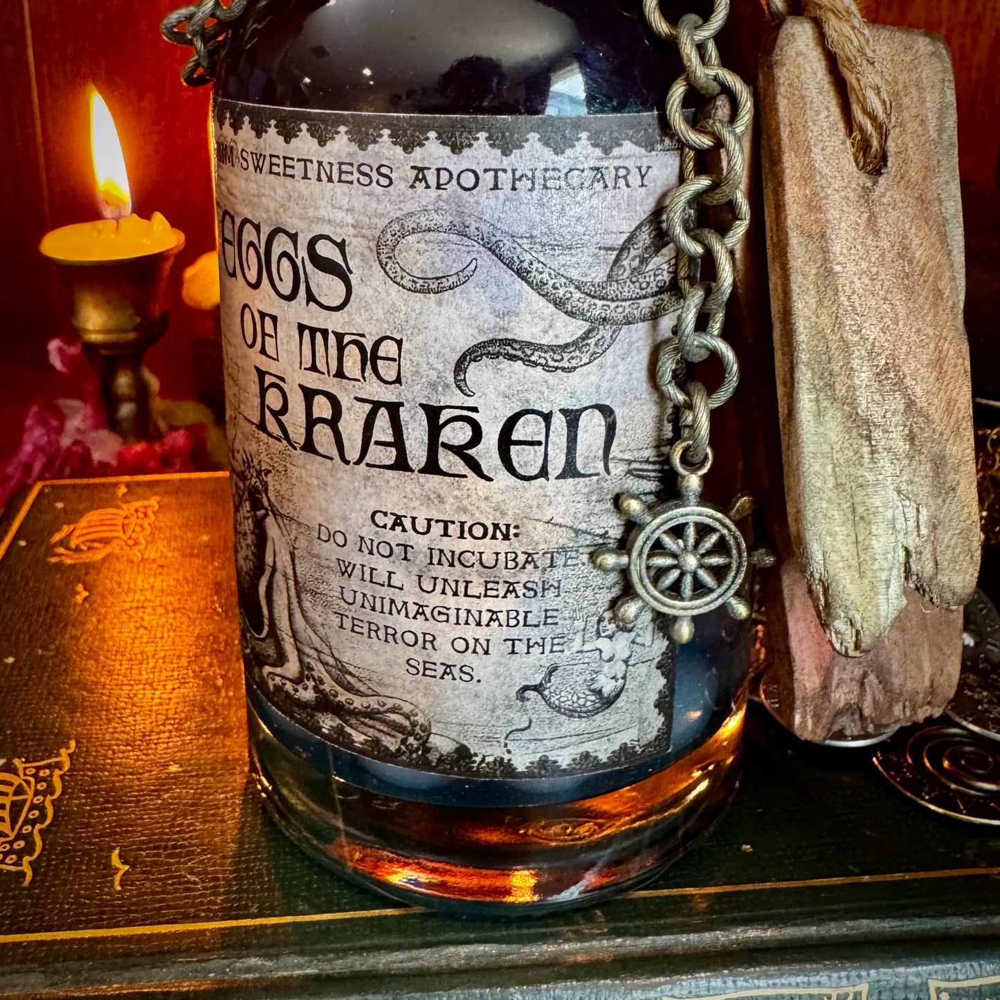 Kraken Eggs, A Decorative, Color Changing Potion Bottle Prop