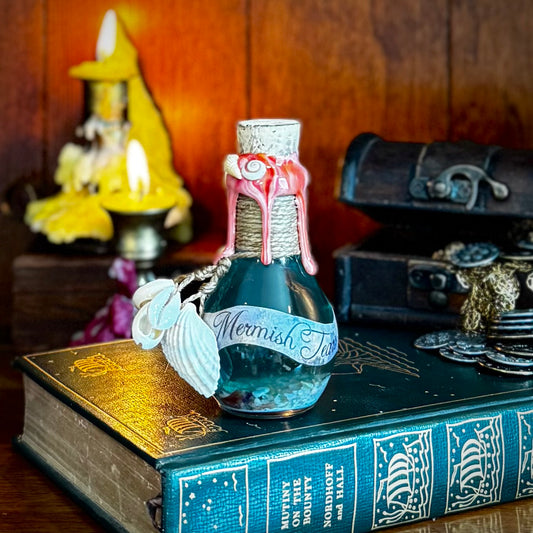 Mermish Tears, A Stormy Ocean Potion Bottle Prop