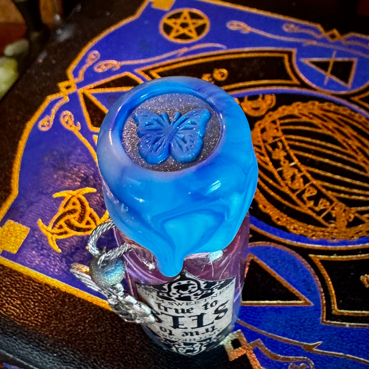 True to Self- PINK TO BLUE- Color Change Mini Potion Bottle Fidget