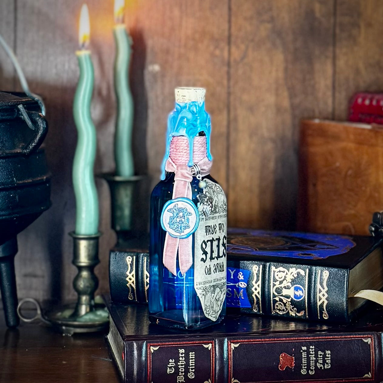 True To Self Potion -BLUE TO PINK- Color Change Potion Bottle Prop