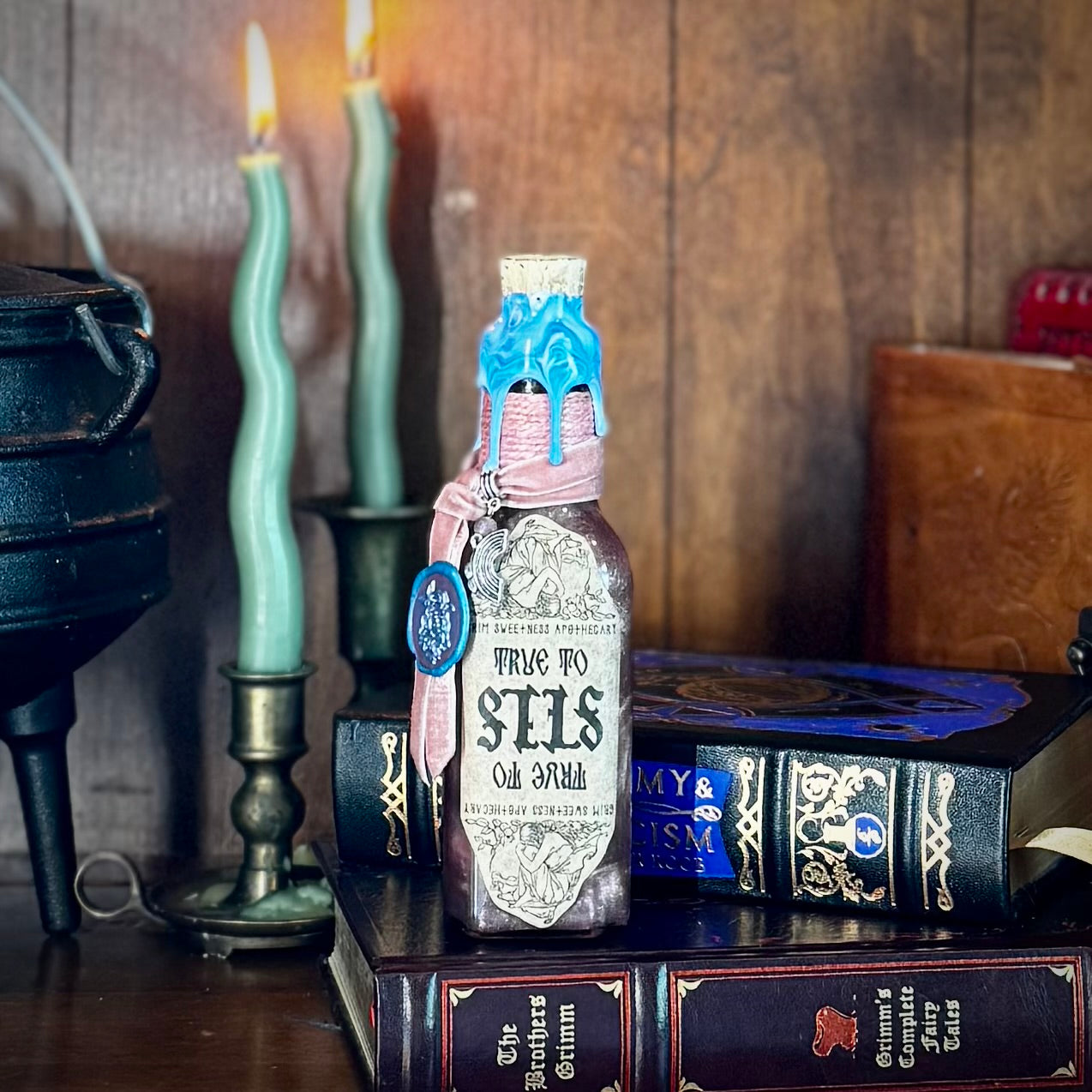 True To Self Potion -BLUE TO PINK- Color Change Potion Bottle Prop