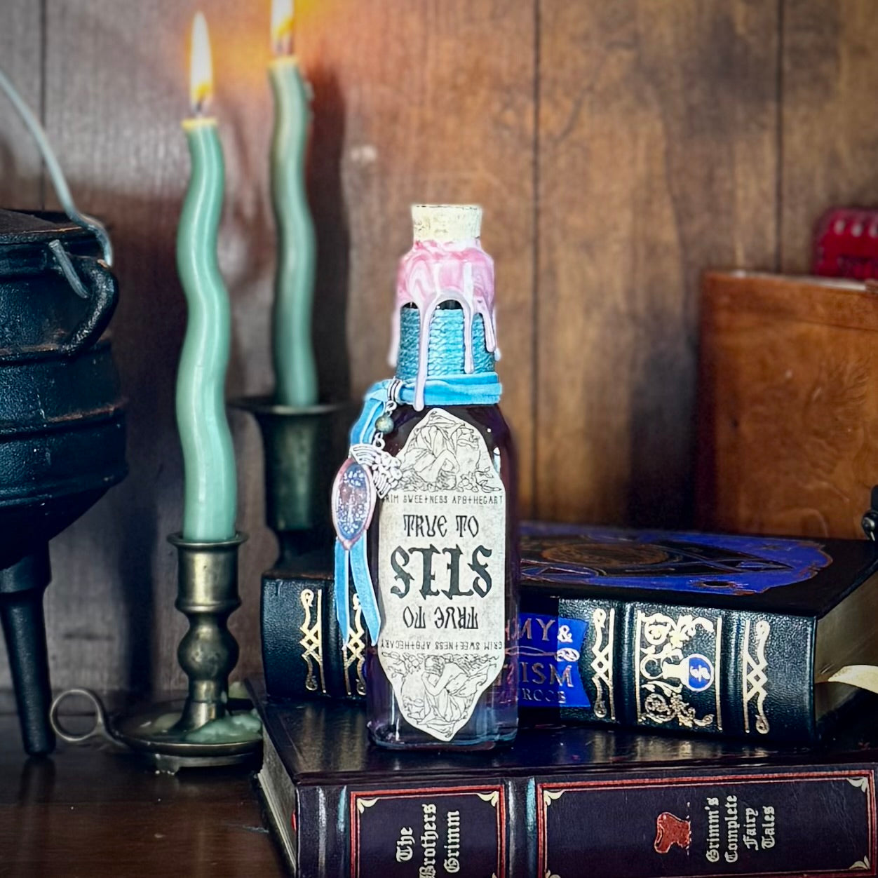 True To Self Potion -PINK TO BLUE- Color Change Potion Bottle Prop