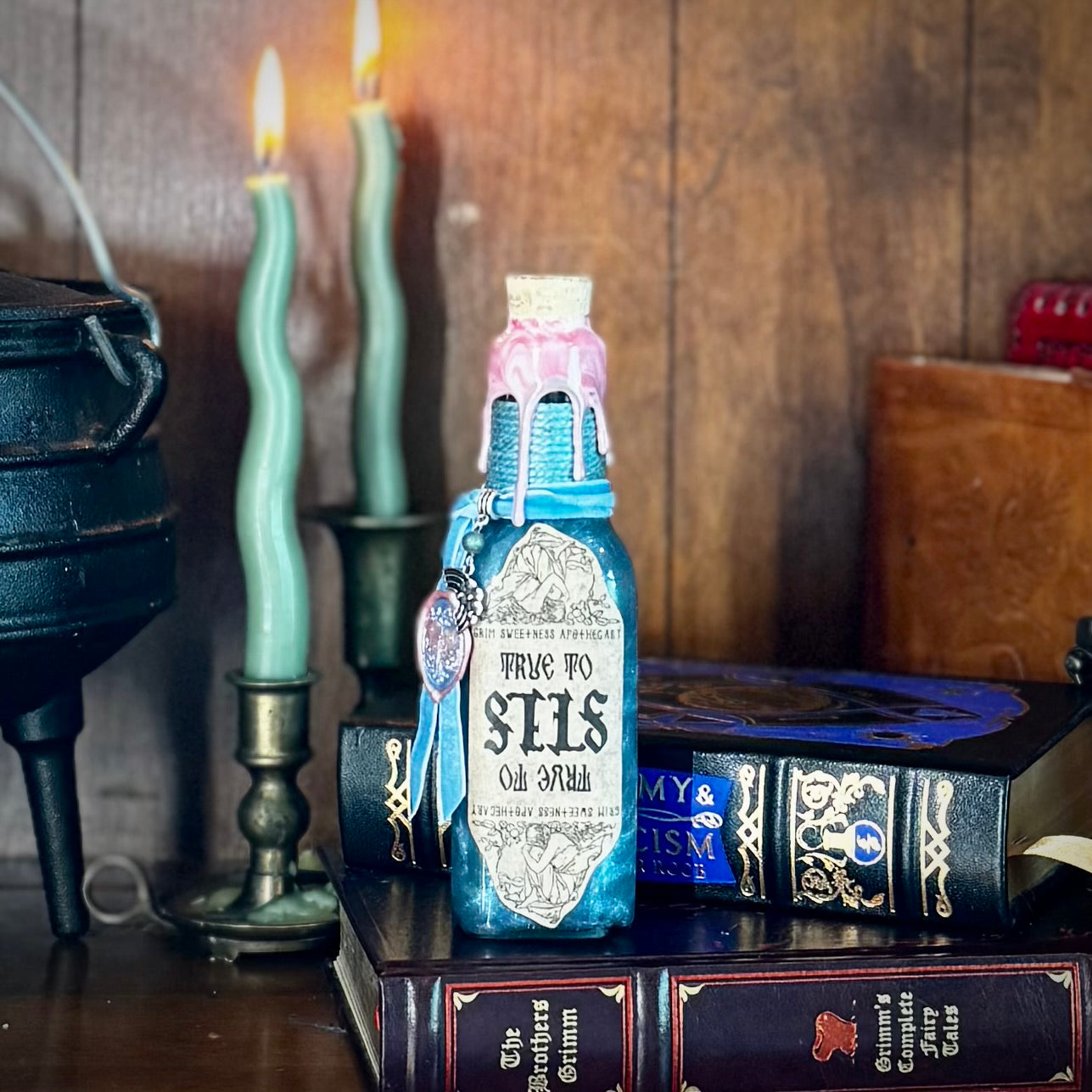 True To Self Potion -PINK TO BLUE- Color Change Potion Bottle Prop