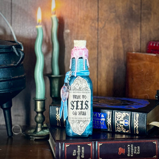 True To Self Potion -PINK TO BLUE- Color Change Potion Bottle Prop