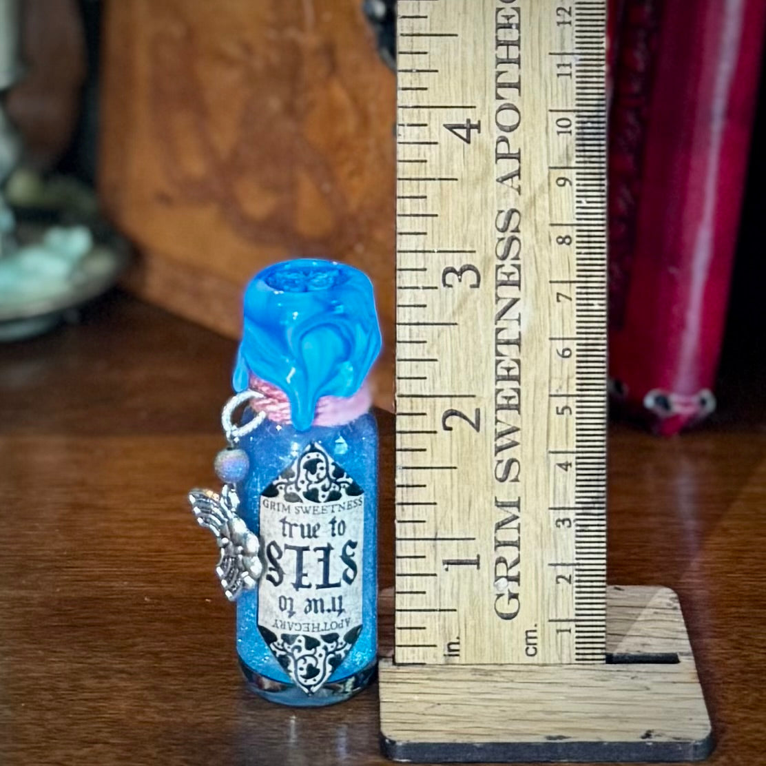 True to Self- PINK TO BLUE- Color Change Mini Potion Bottle Fidget