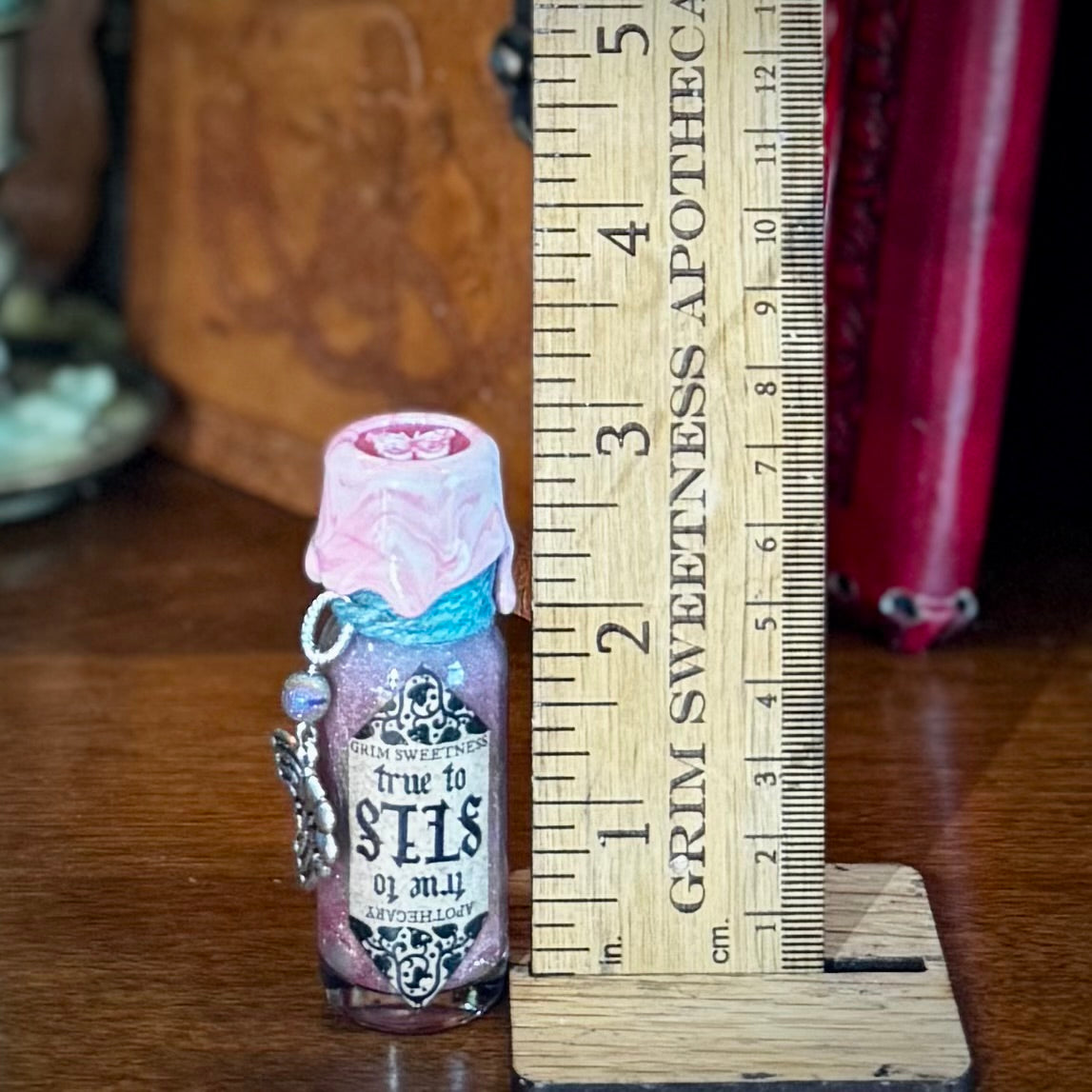 True to Self-  BLUE TO PINK- Color Change Mini Potion Bottle Fidget